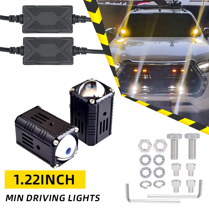 SENLO Mini LED Projector Lens For Headlights Bi LED Matrix Lights Dual Colors Combo Beam Driving Car Light Accessory Retrofit