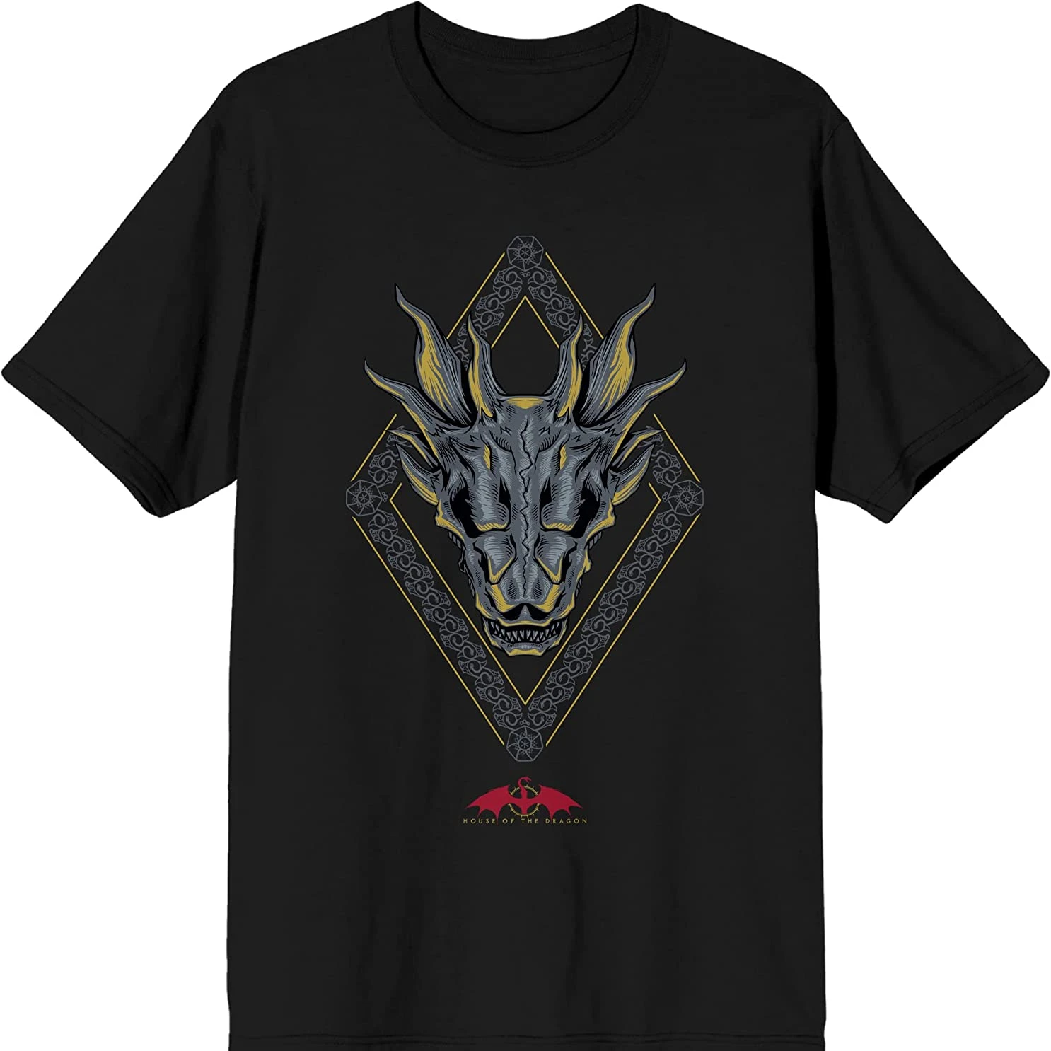 Targaryen Schild Drache Symbol Drachen Kopf Logo T-Shirt Kurzarm Casual 100% Baumwolle Oansatz Sommer Herren T Shirt Größe S-3XL