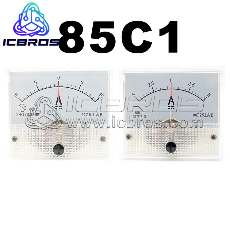 Positive And Negative 85C1 ±1A 2A 5A 10A 50A Bidirectional Pointer Ammeter Head 10A 15A 20A 25A 100A 150A 30A 40A 50A 75A