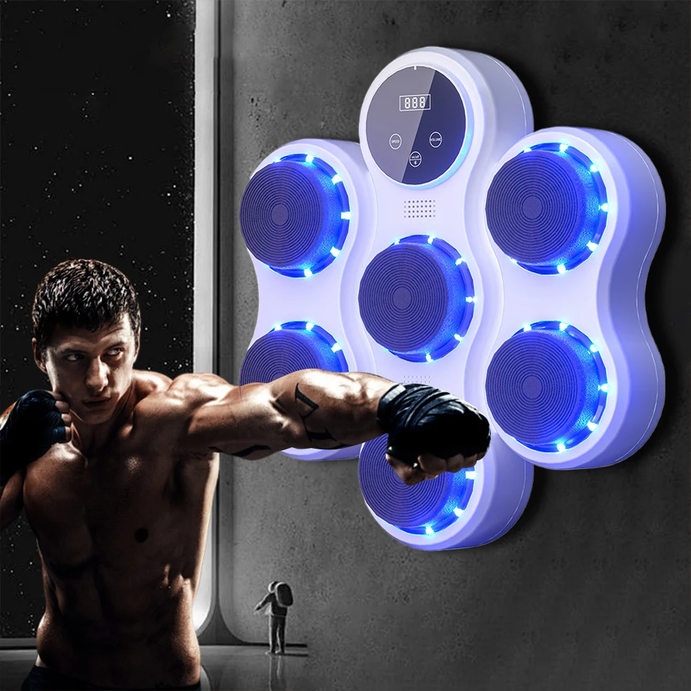 Smart Music Boxing Machine Adult/Children Sports Fitness Boxing Trainer Boxing Training Wall Target Home Exercise Response