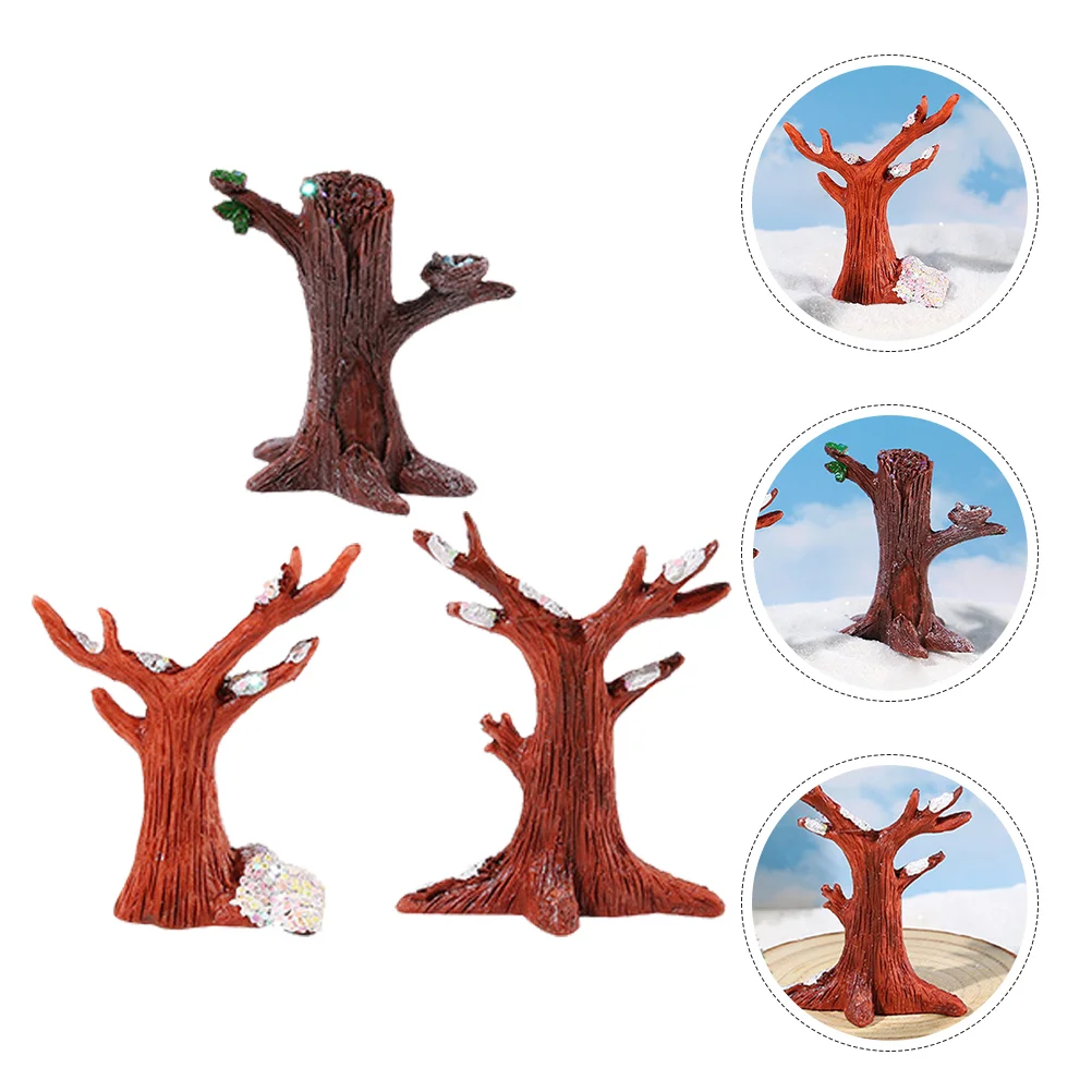 

3pcs Miniature Model Trees DIY Landscape Miniature Trees Models Sand Table Decors Random Style scenery model tree