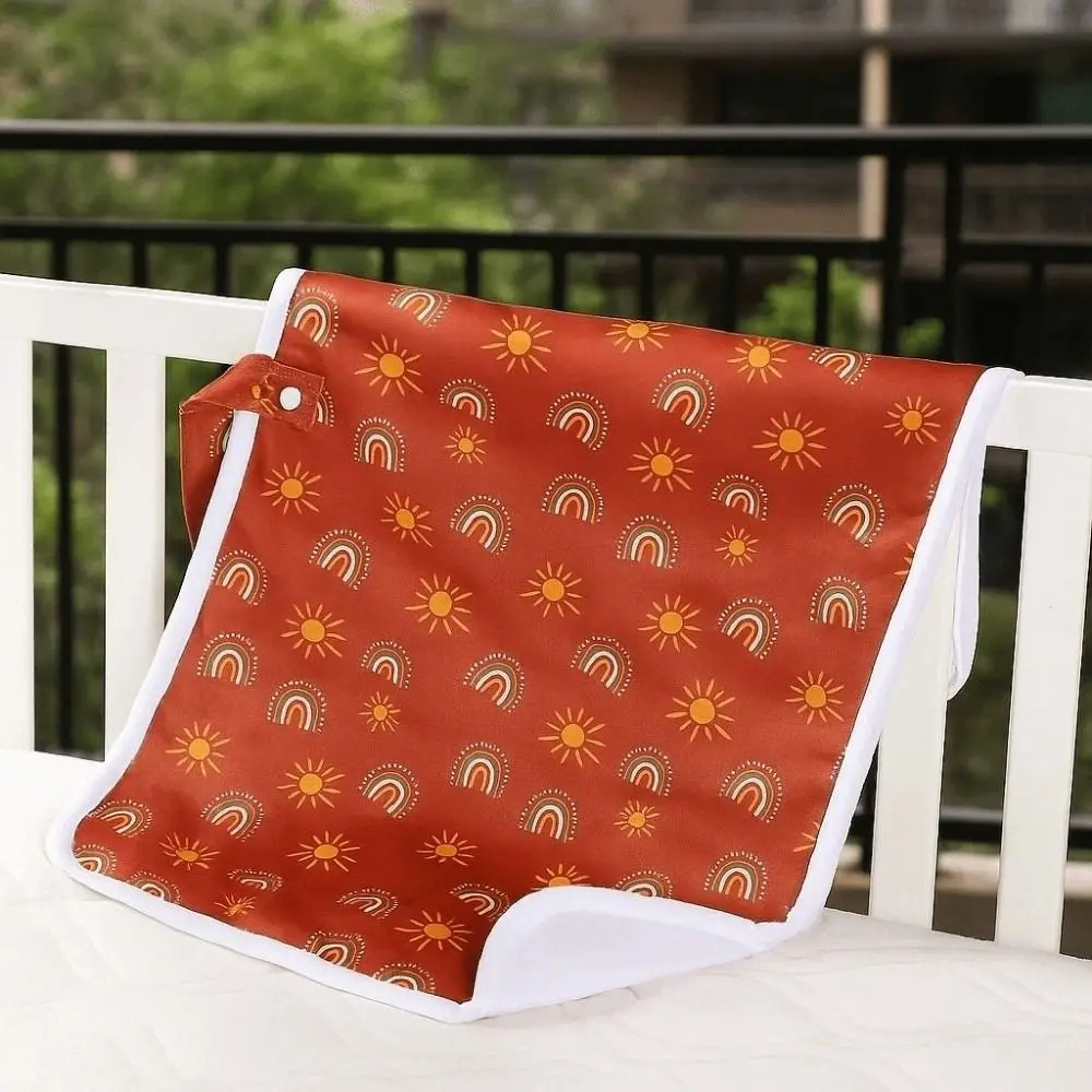 

Симпатичный складной коврик для пеленания с принтом альпаки, гигиенический коврик для менструации, легко чистится, удобный коврик для пеленания новорожденных