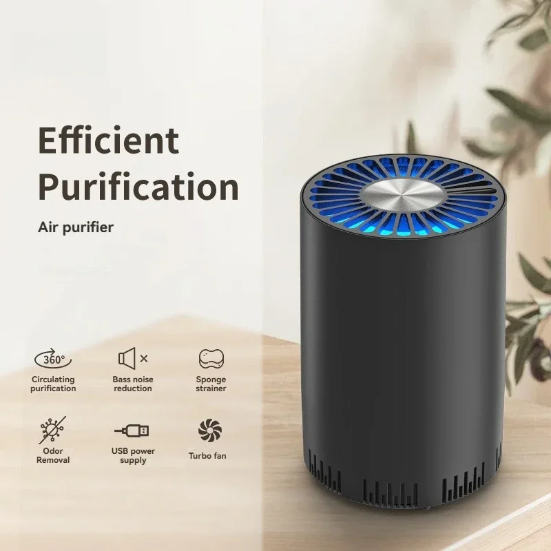 New Car air Purifier Household indoor small desktop mini smoke removal air purifier cycle purification bass