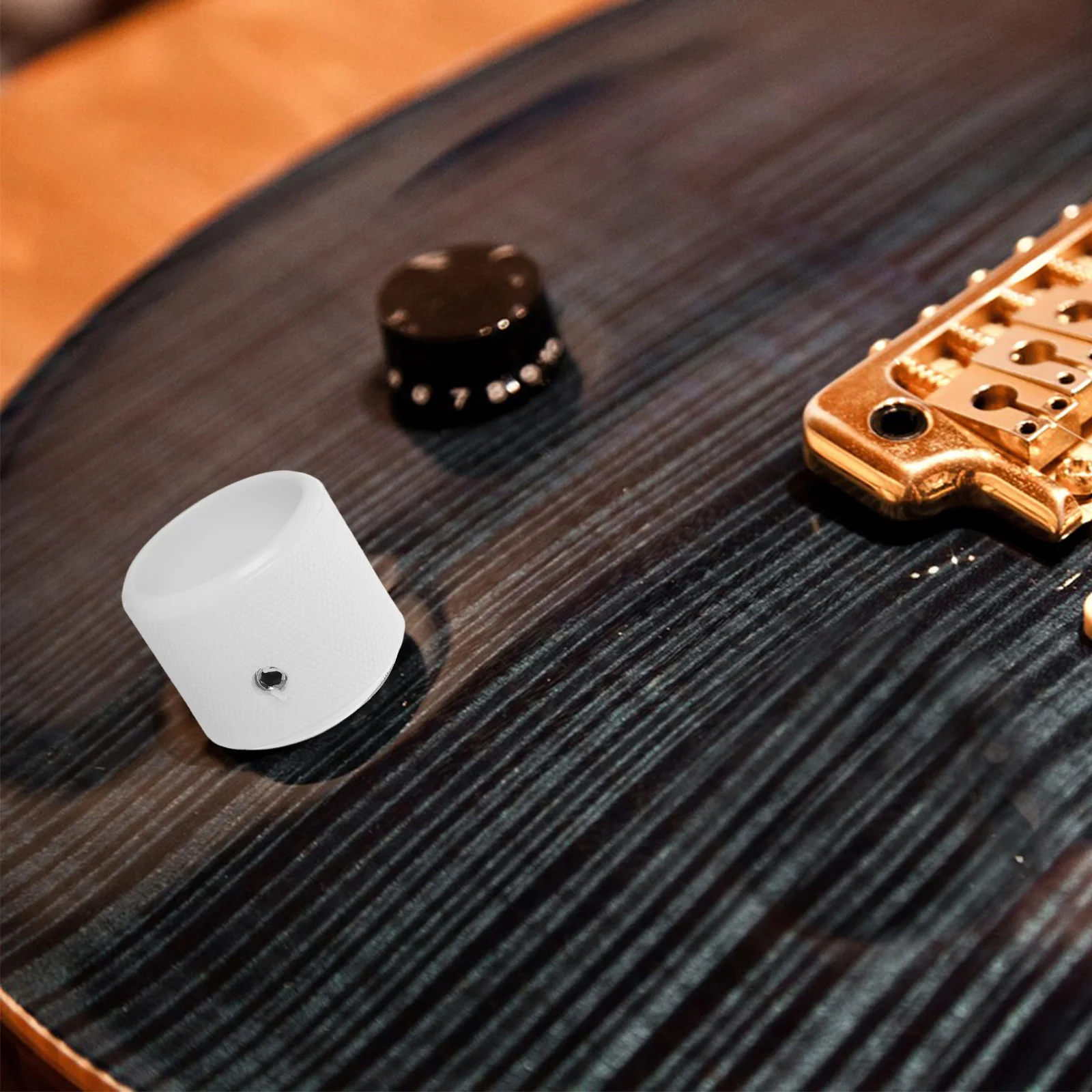 

Volume Buttons Guitar Tone Control Knobs Round Potentiometer Electric Plastic Replacement