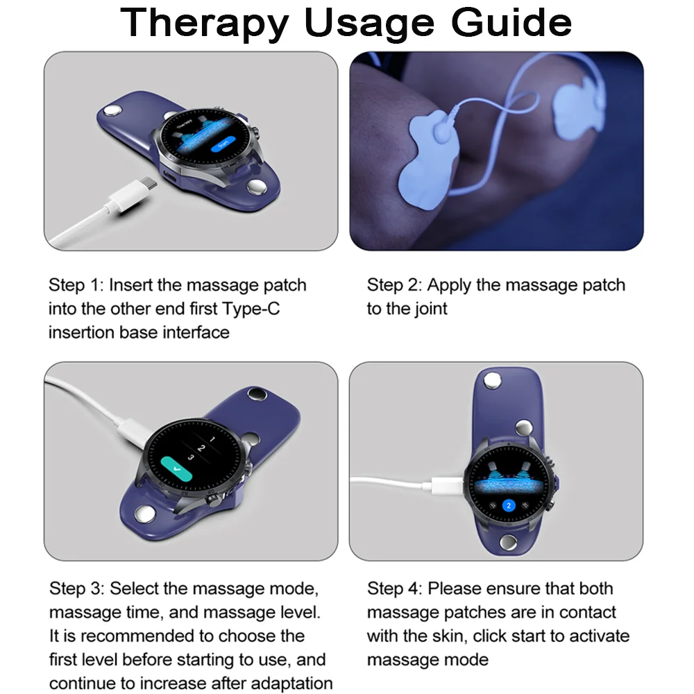 Nieuwe Pulsfysiotherapie Urinezuur Bloedlipiden Ces Slaaphulp Smart Watch Mannen Ecg Altijd Laten Zien Hd Bluetooth Call Health Smartwatch