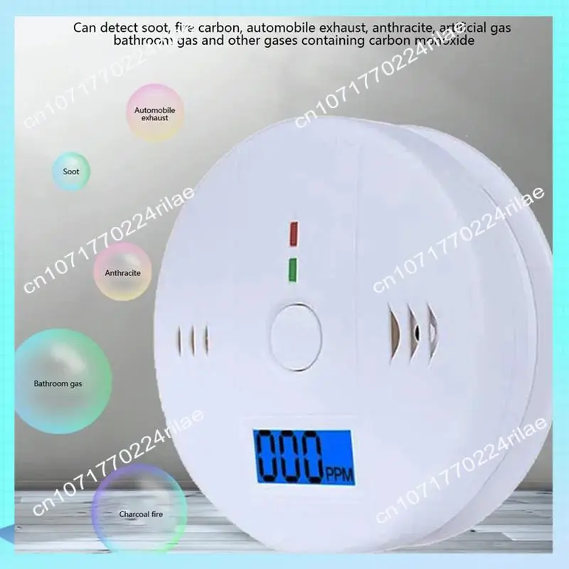 Alarma de monóxido de carbono A17Z, Detector de Co, pantalla LCD, alarma de advertencia de incendio, Detector de fugas de Gas tóxico para el hogar