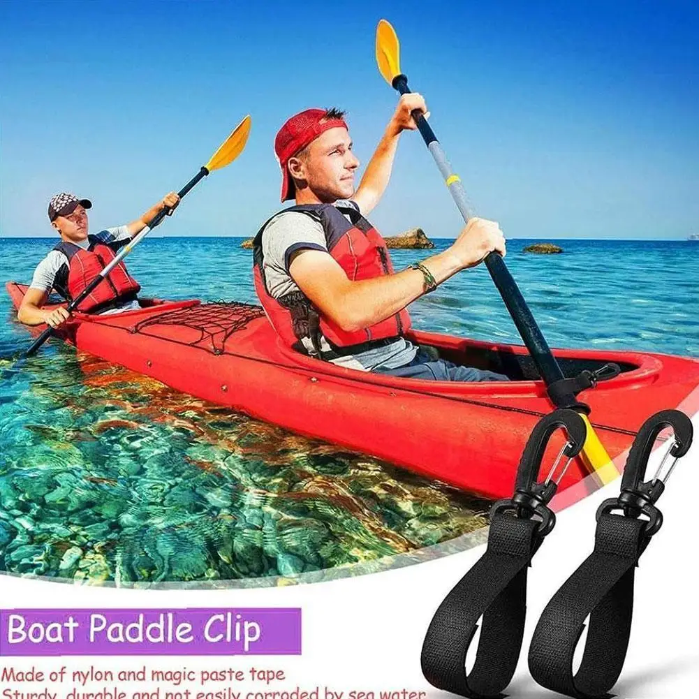 Double Pack Kayak Paddle Magic Buckle Strap Clip For Sup Paddle Board Inflatable Paddle Outdoor Rowing Surf Boat Buckle K7W3