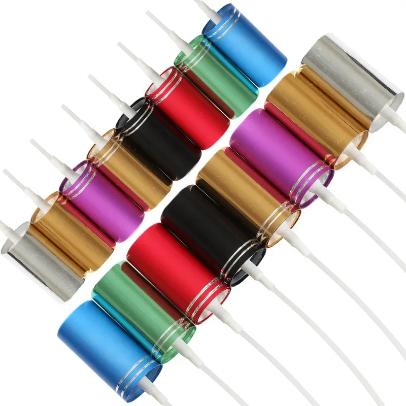 หมวกเงิน สีดํา ทอง ฝาอลูมิเนียม สเปรย์ปั๊ม ฝาครอบหัว ขวดแก้ว เครื่องพ่นน้ําหอมที่ใช้บังคับ, ปั๊มสเปรย์หมอกละเอียดพร้อมฝาปิด