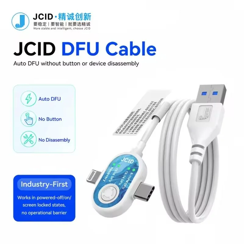 JCID iP Android Series DFU-Wiederherstellungskabel Automatische DFU-Eingangsleitung Firmware-Flash-System Reparatur Diagnose Wartung – Detail 3