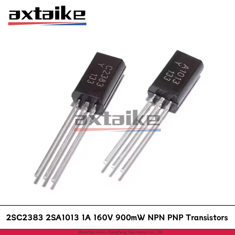 

50PCS 2SC2383 2SA1013 TO-92L 1A 160V 900mW A1013 C2383 DIP NPN PNP Transistors