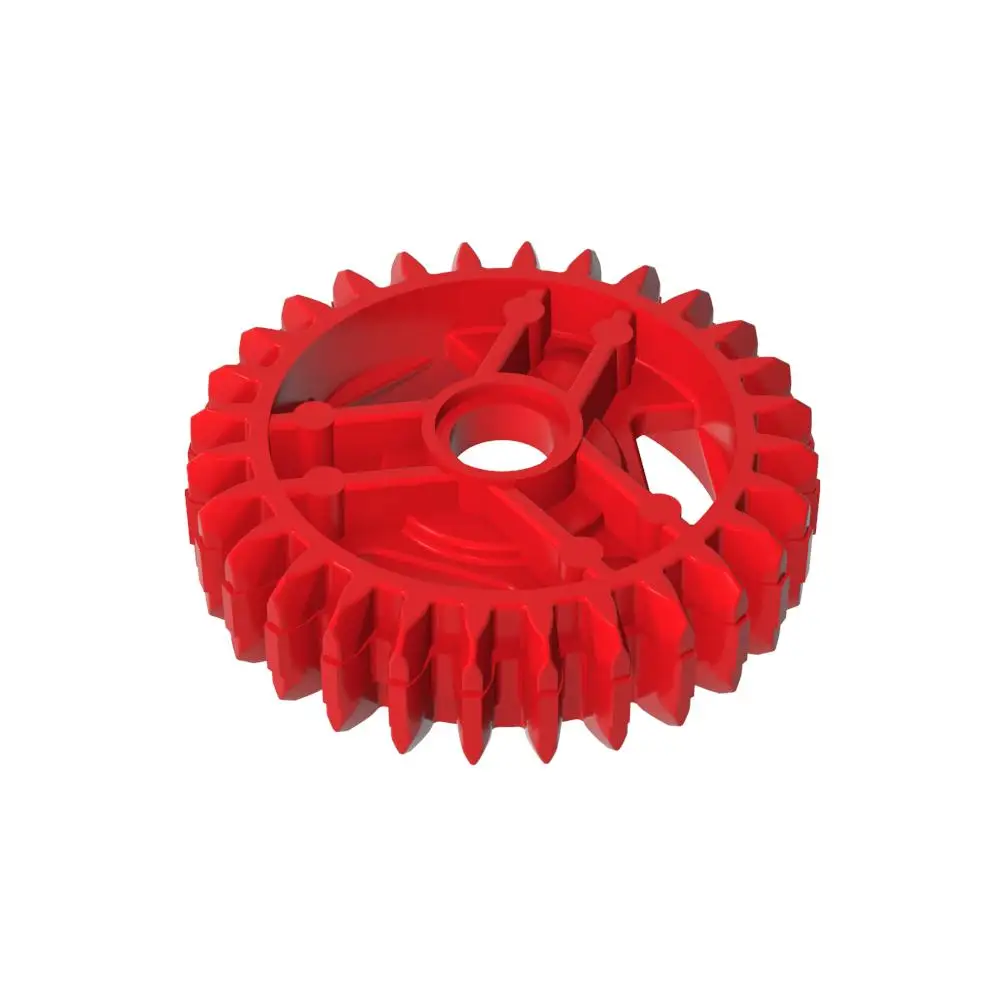 Gobricks 1PC 65413 Differential Gear Bricks 28 Teeth with Parts Round Axle Hole Compatible MOC Gear Rally Car Kid Toy Particle