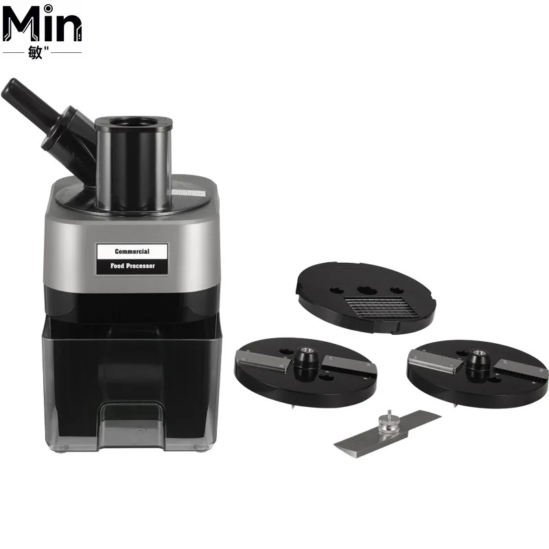 HomeWise K8700 4-in-1 Multi-Function Vegetable Cutter Double Feed Port Wavy Cubed Shredded Sliced Vegetable Cutting Processor