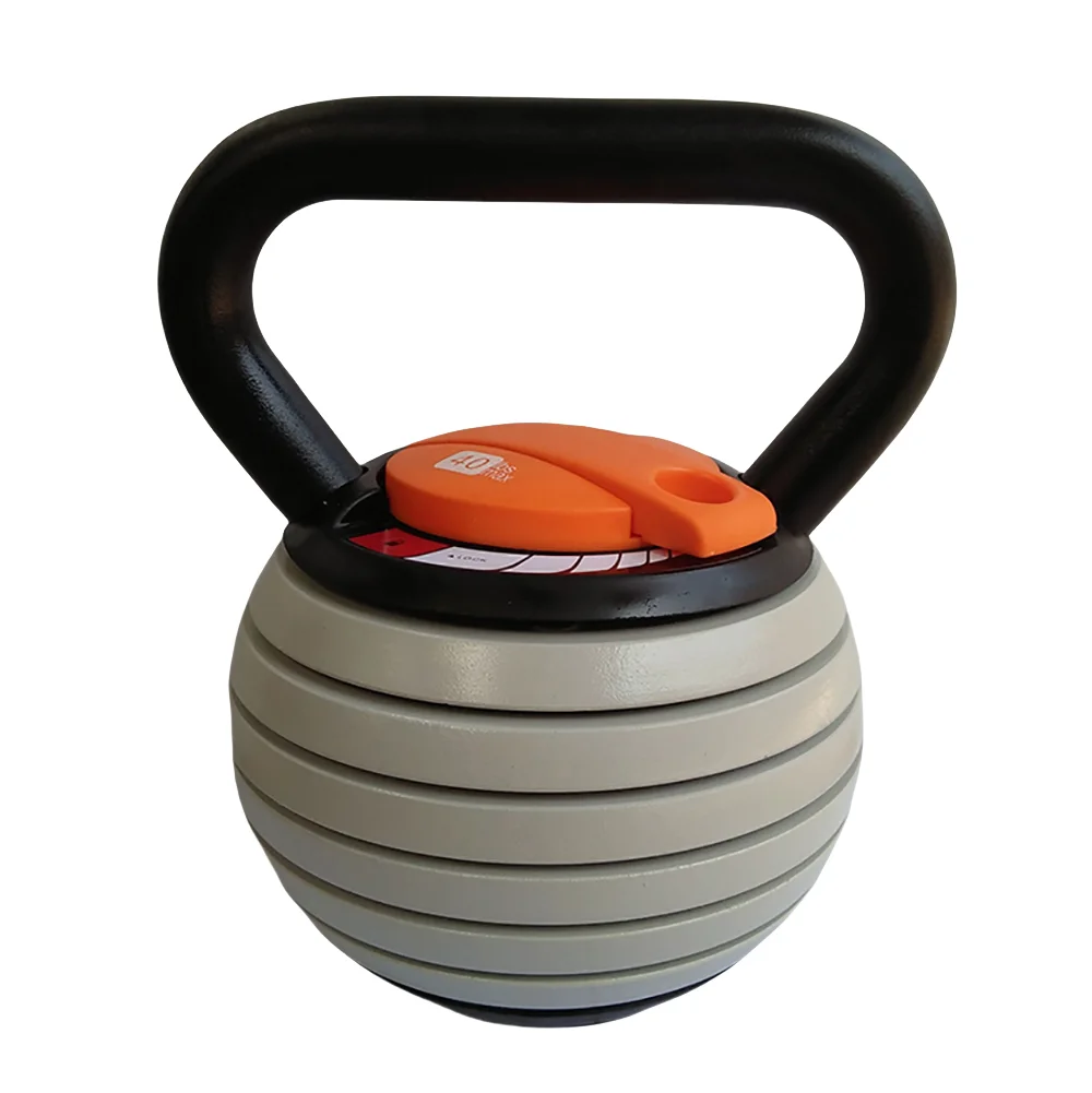 Pesas Rusas Ajustables de Hierro Fundido de 20 lb y 40 lb para Ejercicio en Casa, con Soporte Incluido