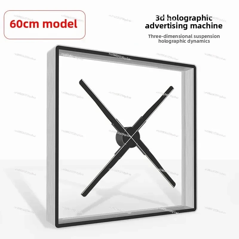 New 60Cm Naked Eye 3d Stall LED Advertising Machine Holographic Three-dimensional Special Projector Aluminum