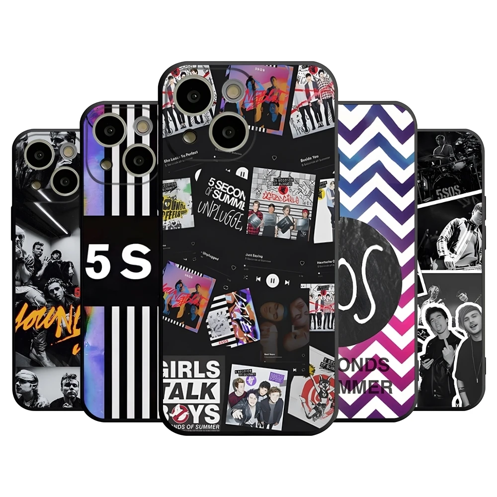 5 S-Seconds of Summers Phone Case for 14 Pro Max for Apple iphone 15 Po Marx 12 Mini 11 13 Pro Xr X Xs 8 7 Plus Back Cover