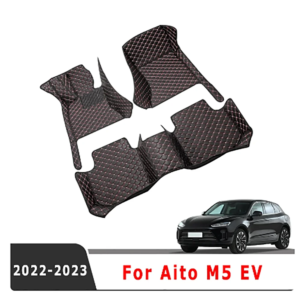 For Aito M5 EV 2022 2023 Carpets Rugs Auto Interior Accessories Foot Pads Cover Products Waterproof Pedal StylingCar Floor Mats