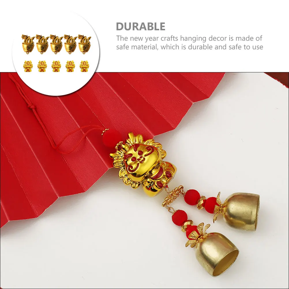 

10pcs Dragon Charms Pendant Gold Plated DIY Necklace Accessories Year of Dragon Decorations Vintage Hanging Pendants Jewelry