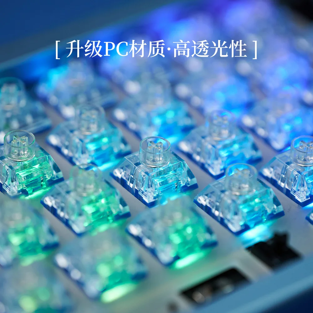 Kailh BOX Ocean Switch Deep Sea Mute Silent Whale Islet Dustproof Waterproof 45g Linear 3 Pins Factory Lubed Mechanical Keyboard