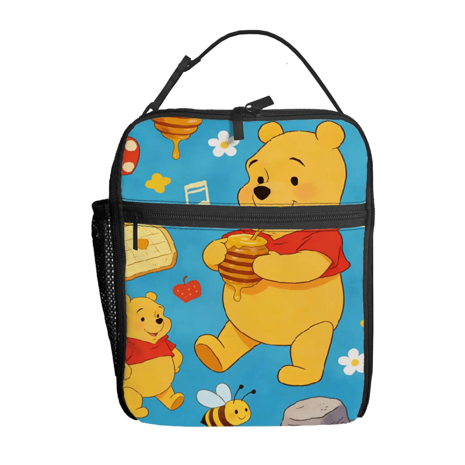 

1 шт. сумка-ланчбокс с Винни-Пухом, высококачественная, милая, повседневная, для вечеринок, пикников, школы, подарок для ежедневного использования