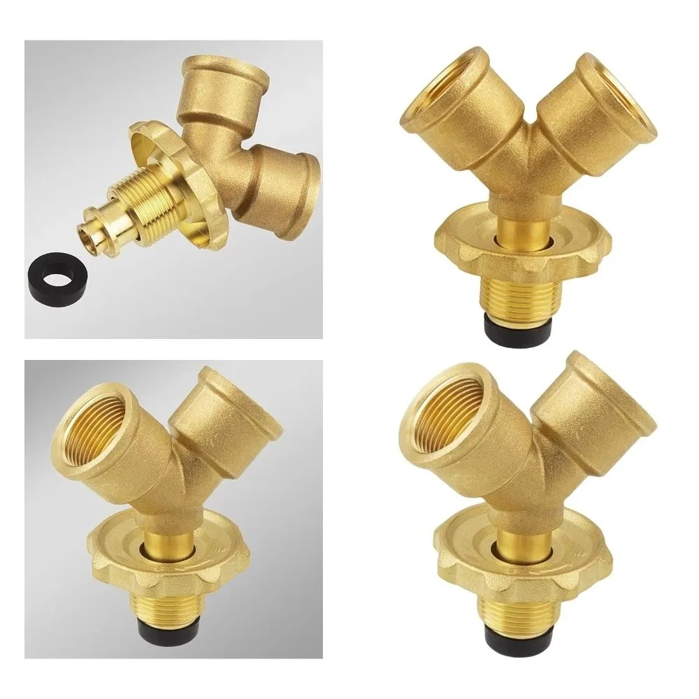 Brass Valve Fittings 4-point Y-shaped Three way valve Fire stove diversion stress relief Gas tap changer Liquefied gas tank