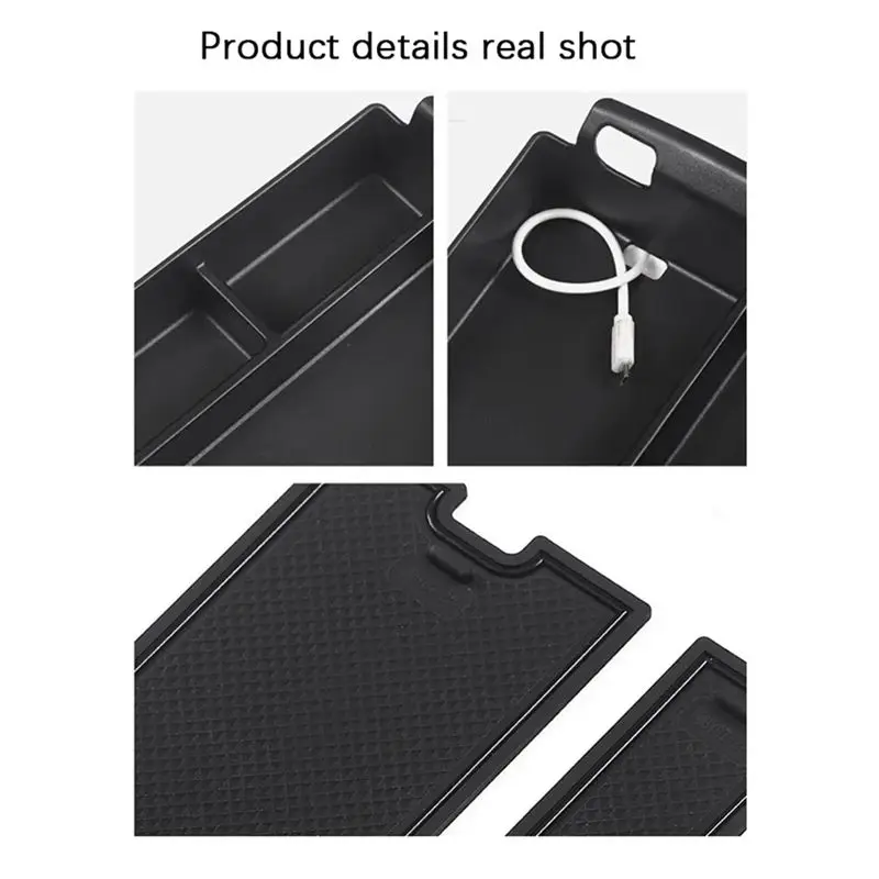 A13Z-For BYD Tang II EV 2021 2022 2023 Car Center Console Armrest Storage Box Ray Flocking Interior Car Accessories Parts Kits view 6