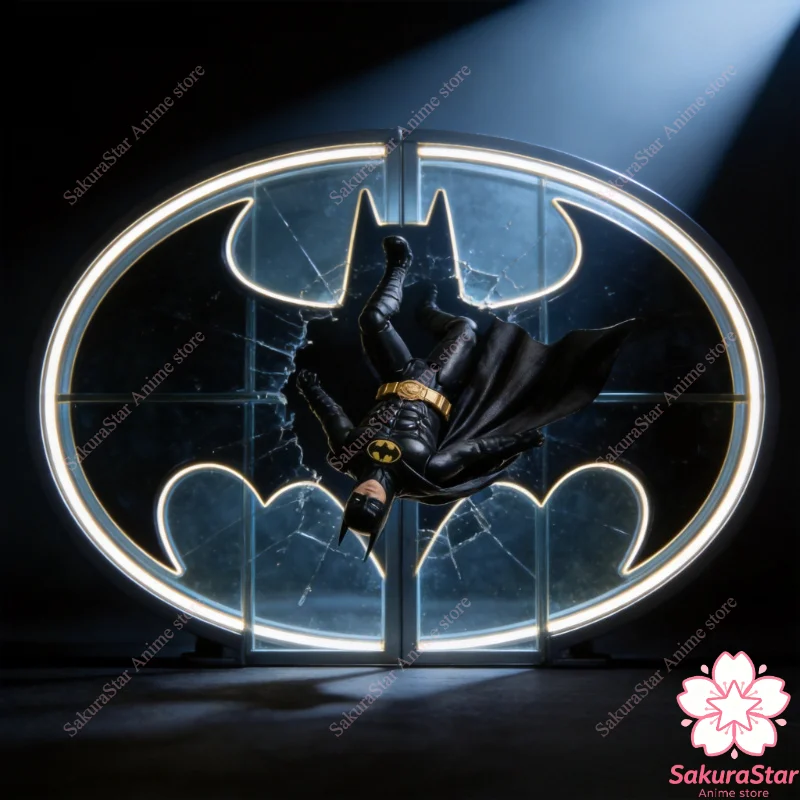 【En stock】Mezco 5 Points Batman 1989 Batmobile Deluxe Set Figura de acción oficial de Batman Joker Bob Goon, juguete coleccionable
