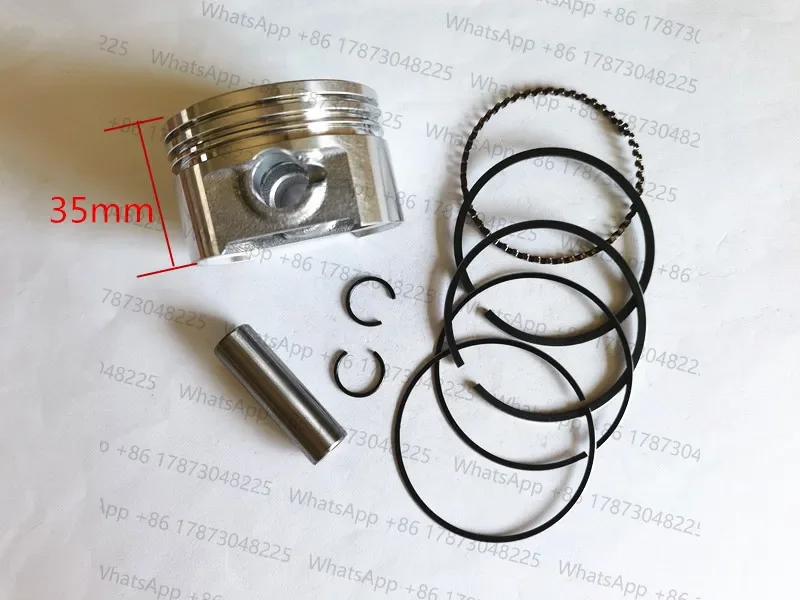 EX13 Piston kit 58mm fits Robin EX13D 4.5HP 4 stroke engine motor water pump cylinder ring pin clip assembly replacement