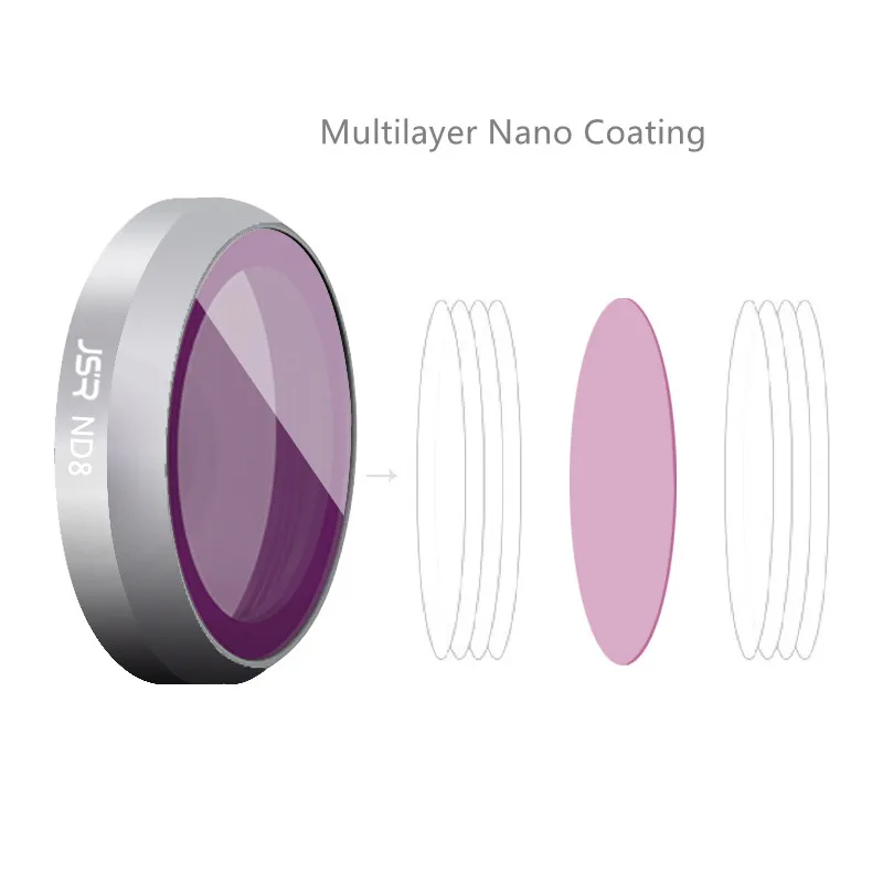 4 قطعة بدون طيار مرشحات ND4 & ND8 & ND16 & ND32 عدسة مجموعة مرشح ل dji mavic 2 التكبير ملحقات طائرة بدون طيار