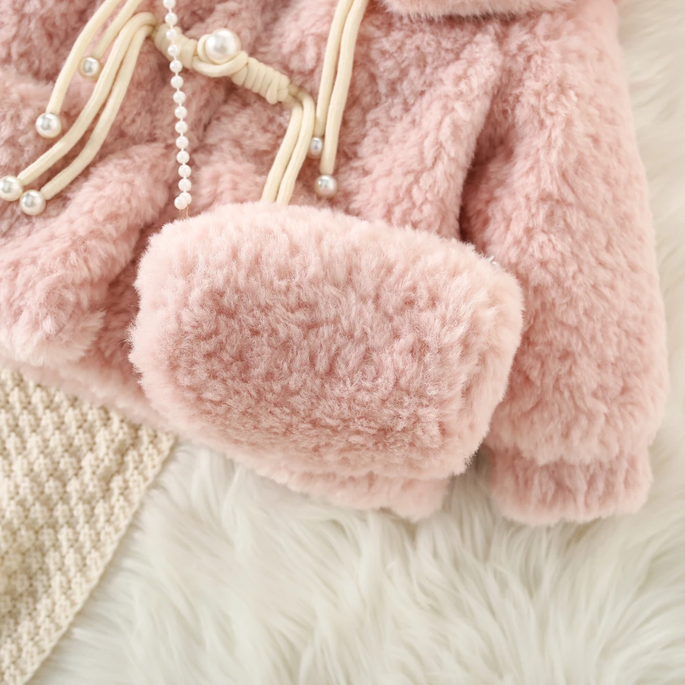 New Girls\' Winter Coat Autumn And Winter Thick Warm Top Women\'s Baby Lamb Wool Sweater 0-3 Years Old