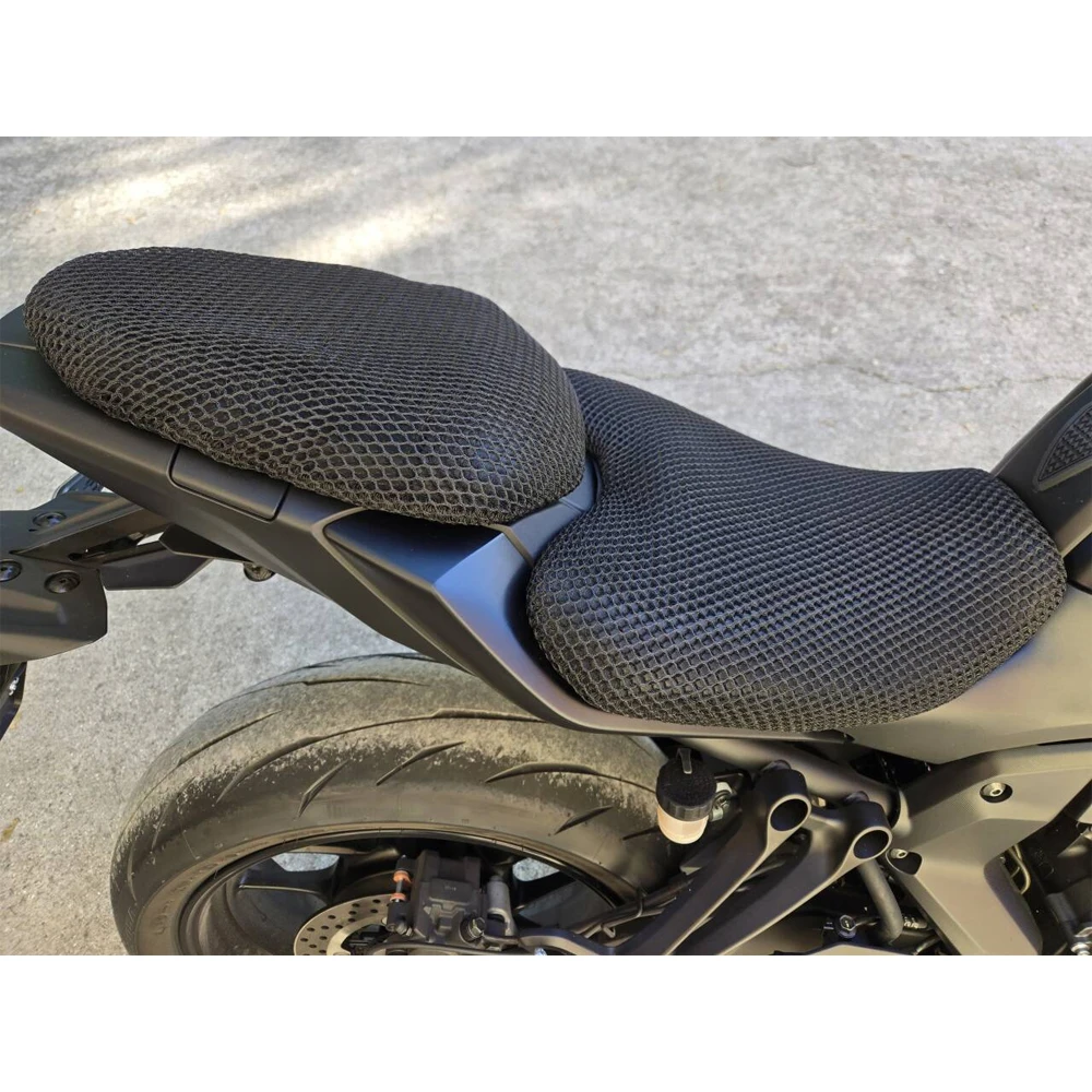 For YAMAHA MT07 MT-07 2025-2026 Mesh Seat Cover MT 07 Motorcycle 3D Elastic Breathable Heat Resistant Anti-Slip Protector Cover