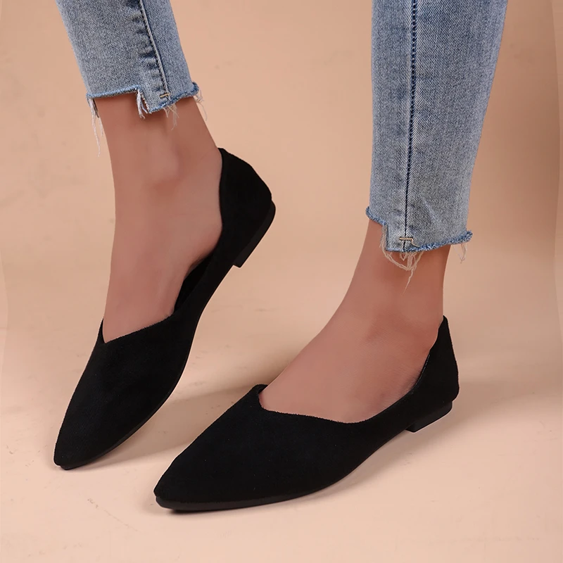 2024 Women All-match Fashion Lightweight Loafers Women Baotou Slip on Casual Simple Flat Shoes Spring and Autumn Shoes for Women