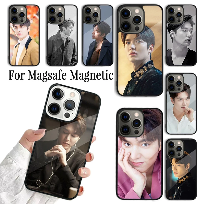 Coque Phone Case For iPhone 16 15 14 13 12 Mini 11 Pro Max Plus Magsafe Magnetic Wireless Charging Cover Fashion Lee Min Ho