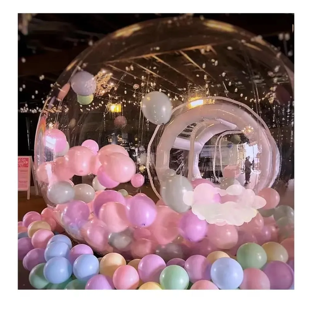 Inflatable Bubble Tent Transparent Bounce House Balloons Dome for Kids Outdoor Party Camping Garden Play Bubble House