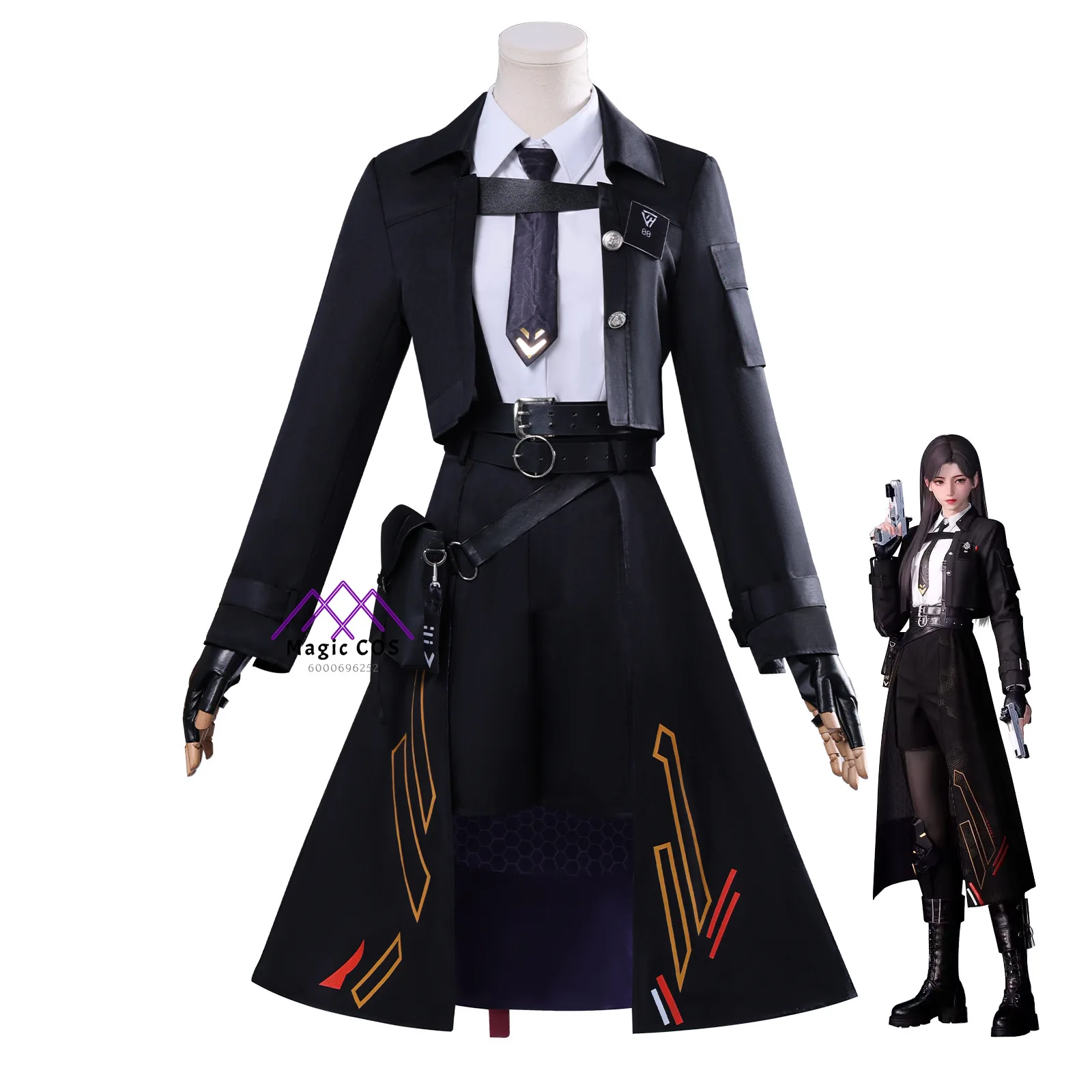 

Love and Deepspace Poye Saying Cosplay Costume Sci-Fi Armor Accents High Quality Full Set Anime Outfit for Women Comic Con Party