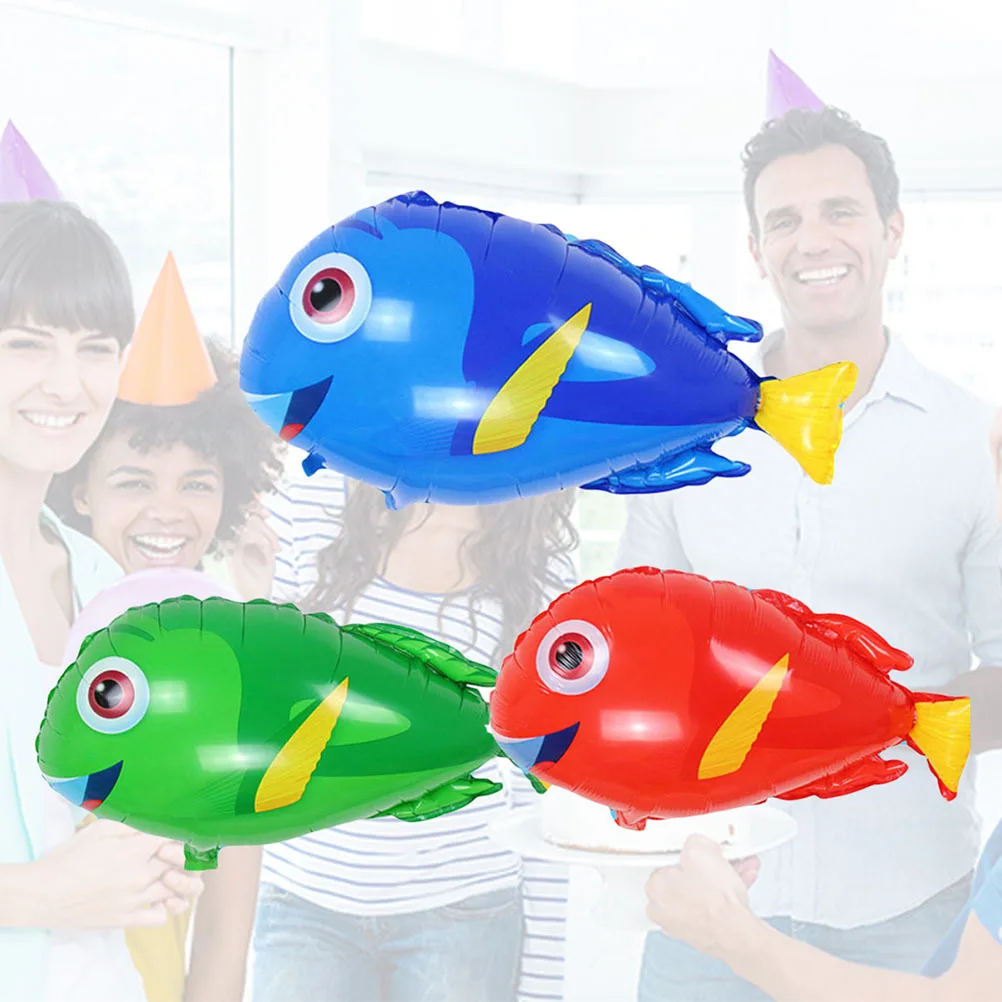 

12Pcs Cartoon Tropical Fish Aluminum Foil Balloons Party Wedding Birthday Balloon Decoration Animal Balloons Set