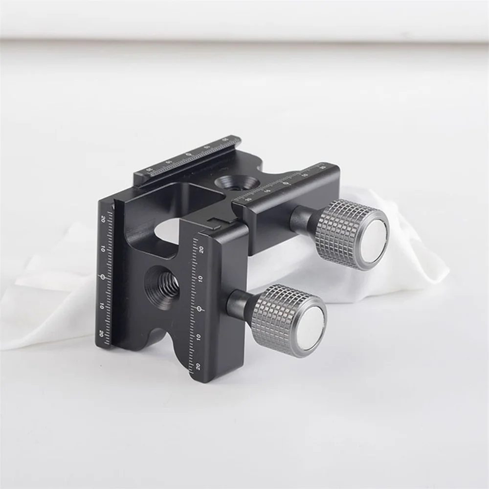 

1 PCS Aluminium Alloy Grey Right Angle Double Head Holder Double Directional Holder RRS Standard L Plate Set Panoramic Stand