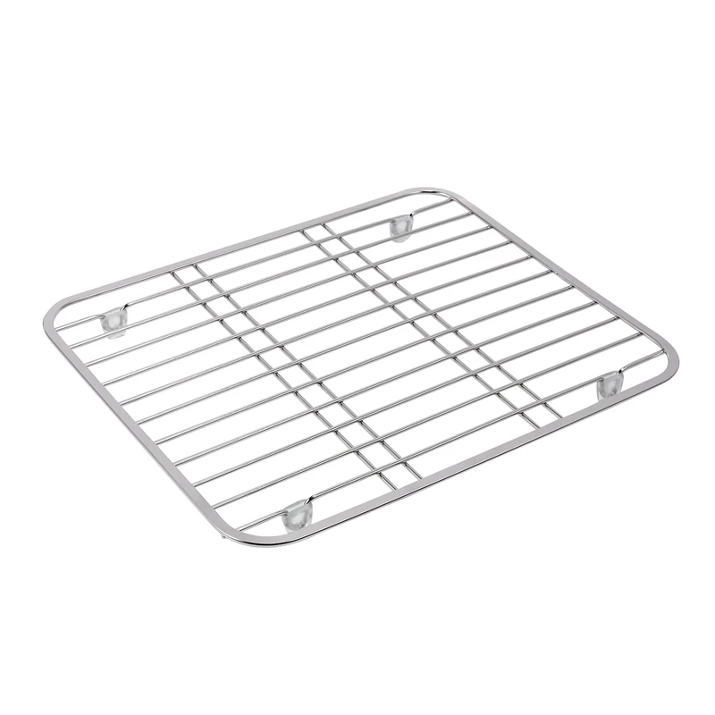 Stainless Steel Sink Drainer Rack Multifunctional Kitchen Fruit Vegetable Dish Drying Rack Kitchen Sink Protector Grid