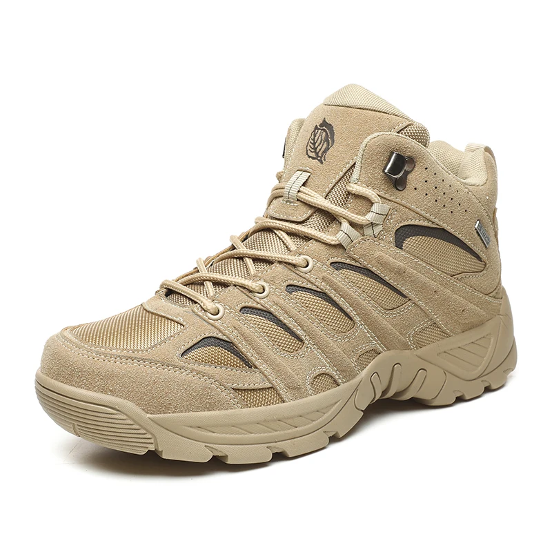 New Men's Boots Fashion Outdoor Boots Breathable Hiking Boots Autumn Shoes Sneakers lightweight Non-slip Men Desert Ankle Boots
