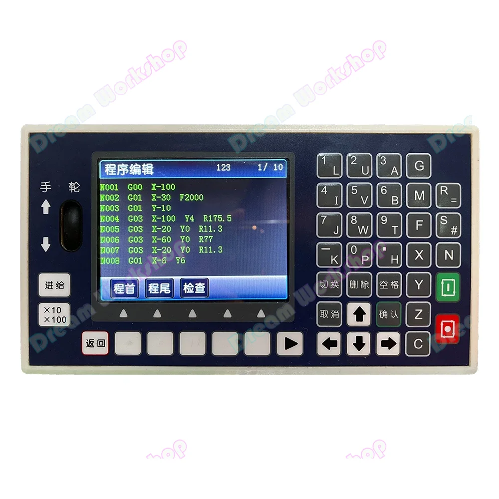 TC55H-USB G Code Motion Controller with MPG Adjustable Speed, Programmable Servo, Stepper Controller for CNC, 1, 2, 3, 4 Axis