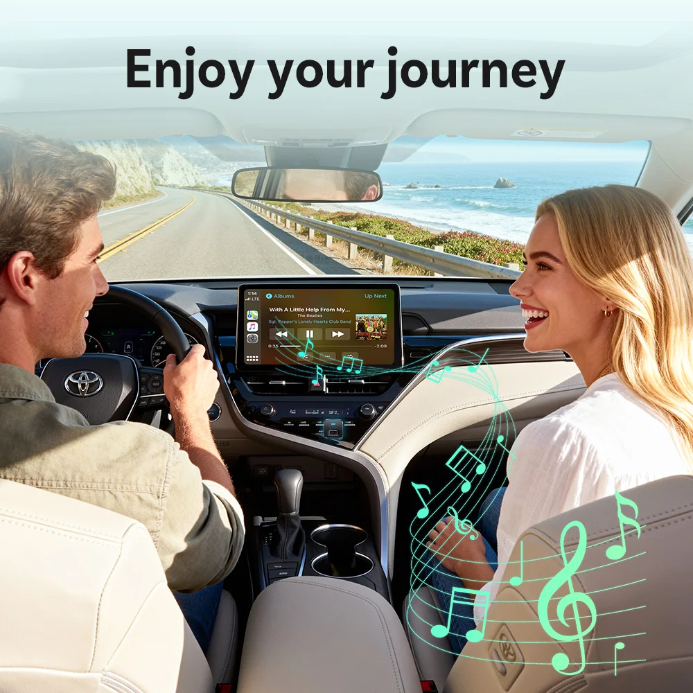 Ottocast Mini Dot Kabelloser Carplay-Adapter Android Auto Dongle Kabelgebunden zu Kabellos WiFi 6 Bluetooth 5.4 Plug & Play für Audi Kia – Detail 11