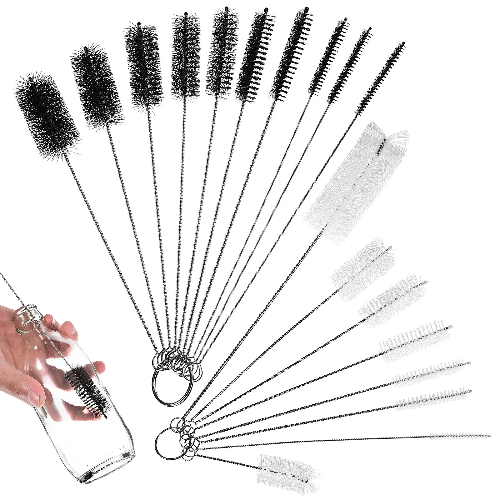 

Набор из 18 щеток для чистки соломинок, стаканов, бутылок, трубок и стеклянной посуды
