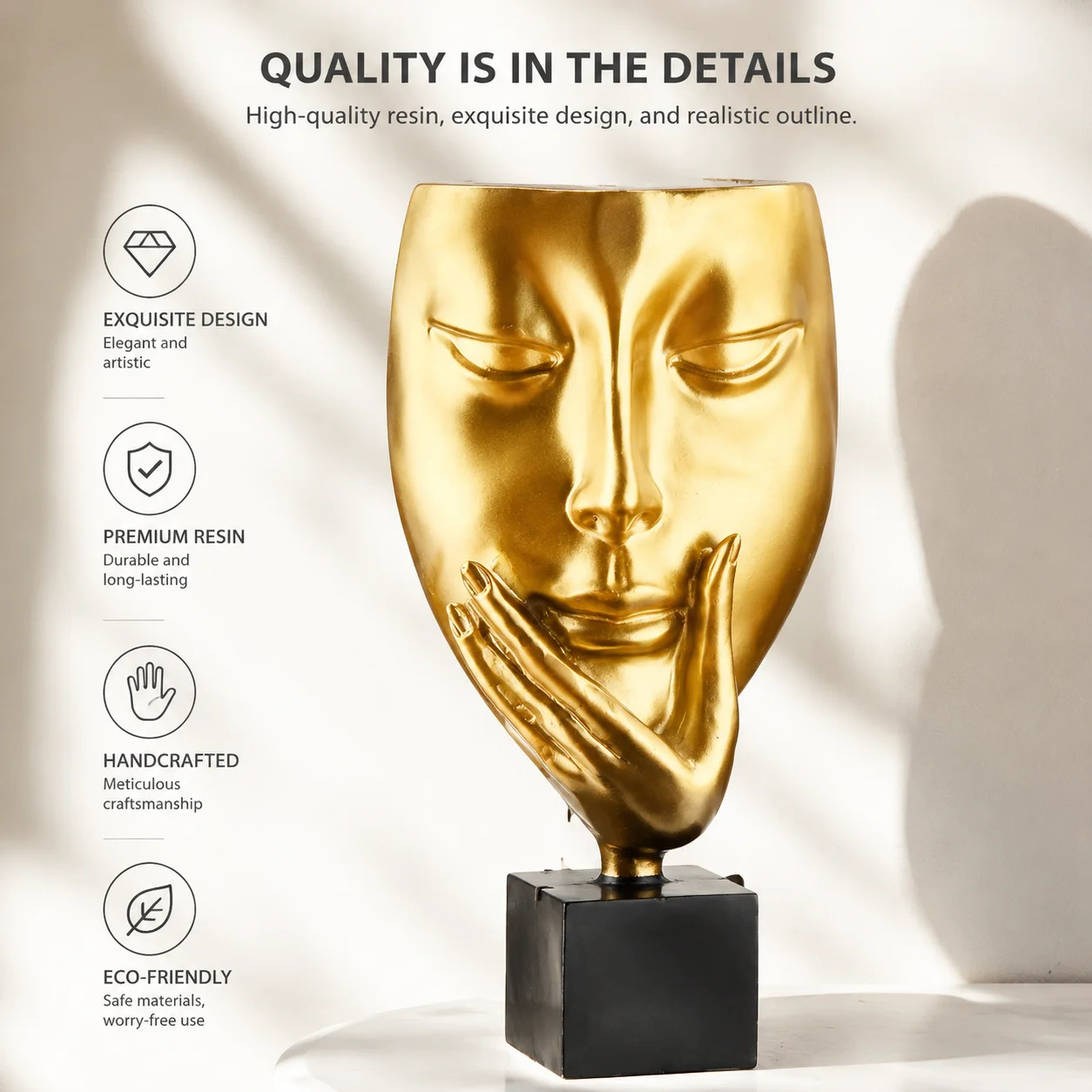 Wine Cabinet Decorative Figurines Modern Home Decoration Creative Living Room Thinker Mask Nordic Home Art Decoration Christmas