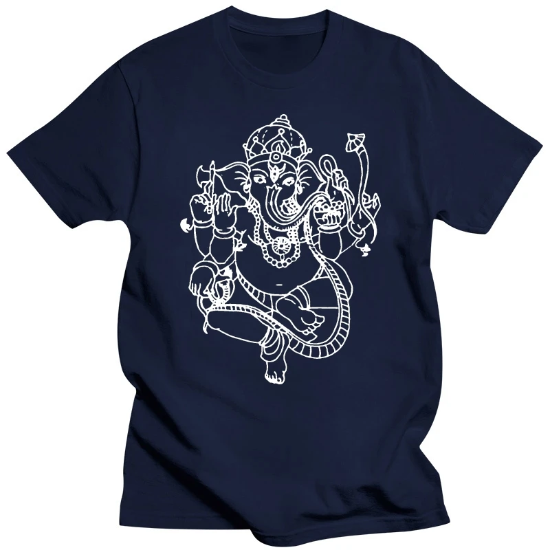 GANESHA deities elephant Hare Krishna Ksrna Yogaer krishnacore T-Shirt Print T Shirt Men Summer Style Fashion Cartoon