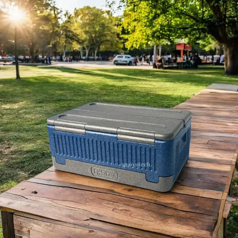 40L Portable Compressor Cooling Box Custom Polypropylene EPP Foam Ice Chest Modern Style for Camping Outdoor Use Hot Sale