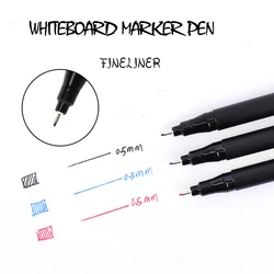 3pcs Fineliner Whiteboard Marker Pen 0.5mm Needle Head Extra Fine