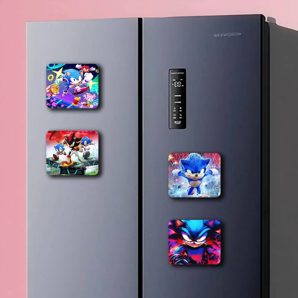 Sonic The-Hedgehog Personalized Magnet Cartoon Character Magnet Creative Refrigerator Decoration Fans Collection Gifts