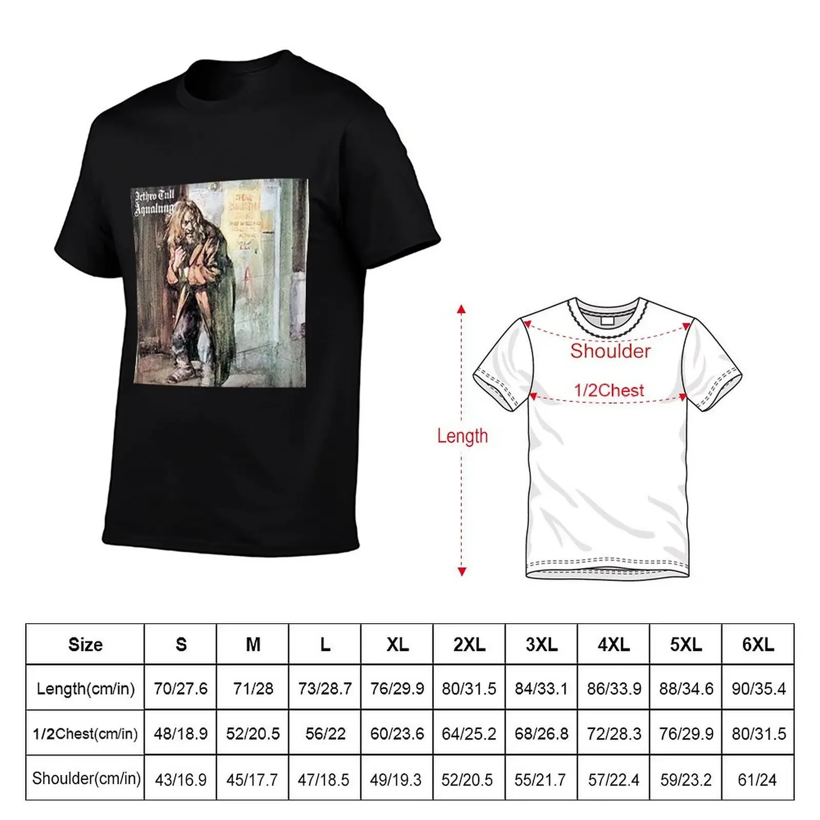 Jethro Tull Aqualung Paint Art T-Shirt graphic shirts vintage anime shirt anime t shirts shirts men