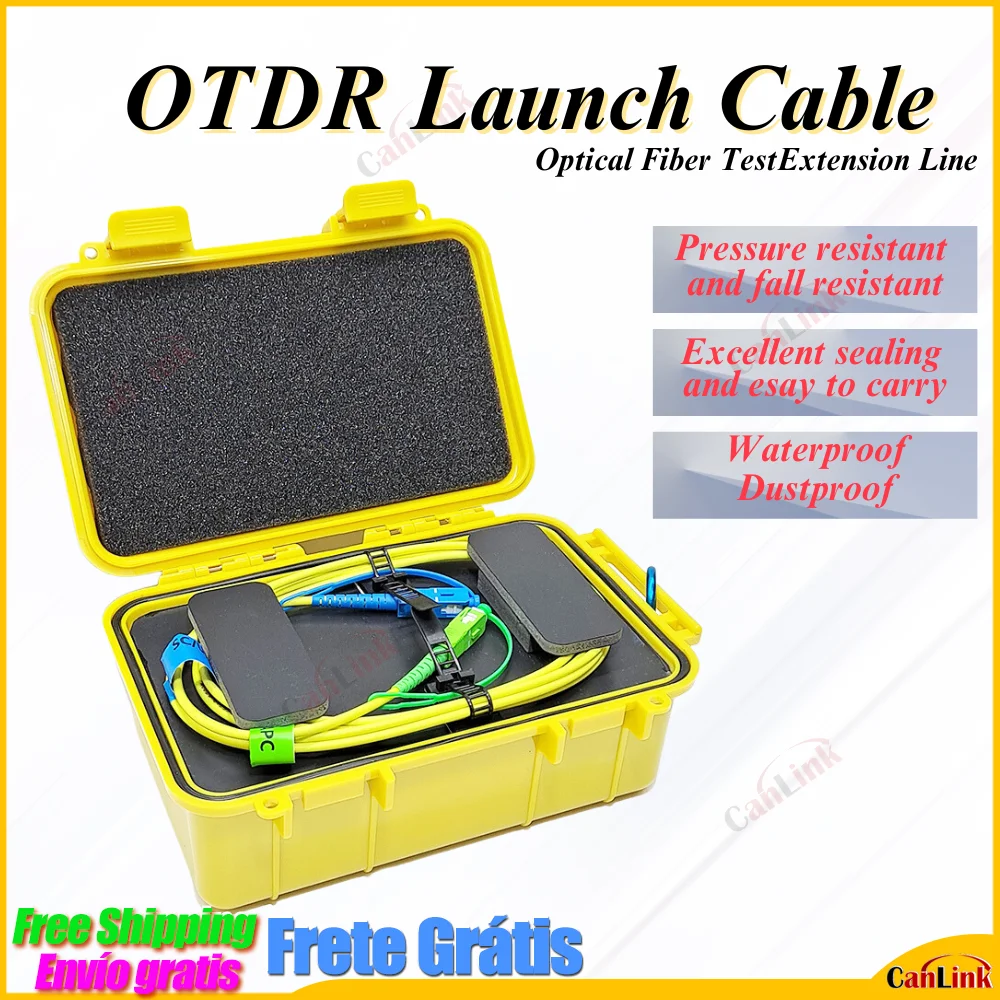 

Fiber Optical Launch Cable Box OTDR Blind Zone Eliminator APC SC-SC SM 1310/1550nm Test Extension Line