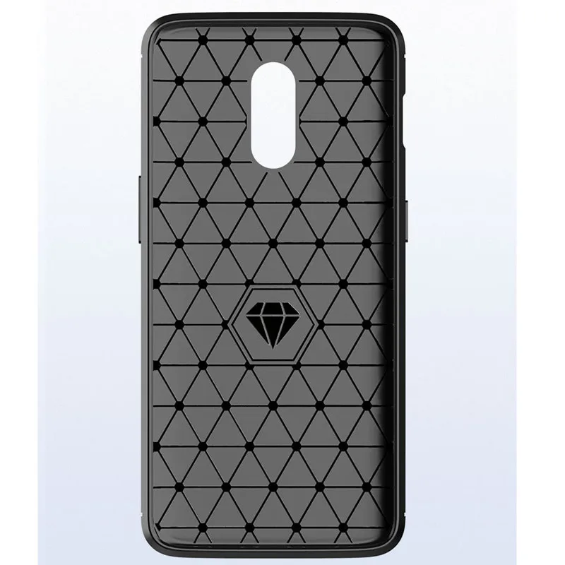 Luxury Carbon Fiber Case for Oneplus 6T 1+6t Full Protective Soft Phone Cover for Oneplus6t One Plus 6t Shockproof Silicone Case