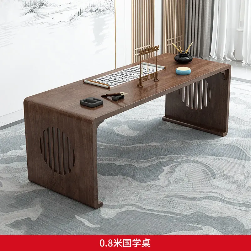 CZ solid wood Sinology table long study antique desk  painting and calligraphy table log training calligraphy practice